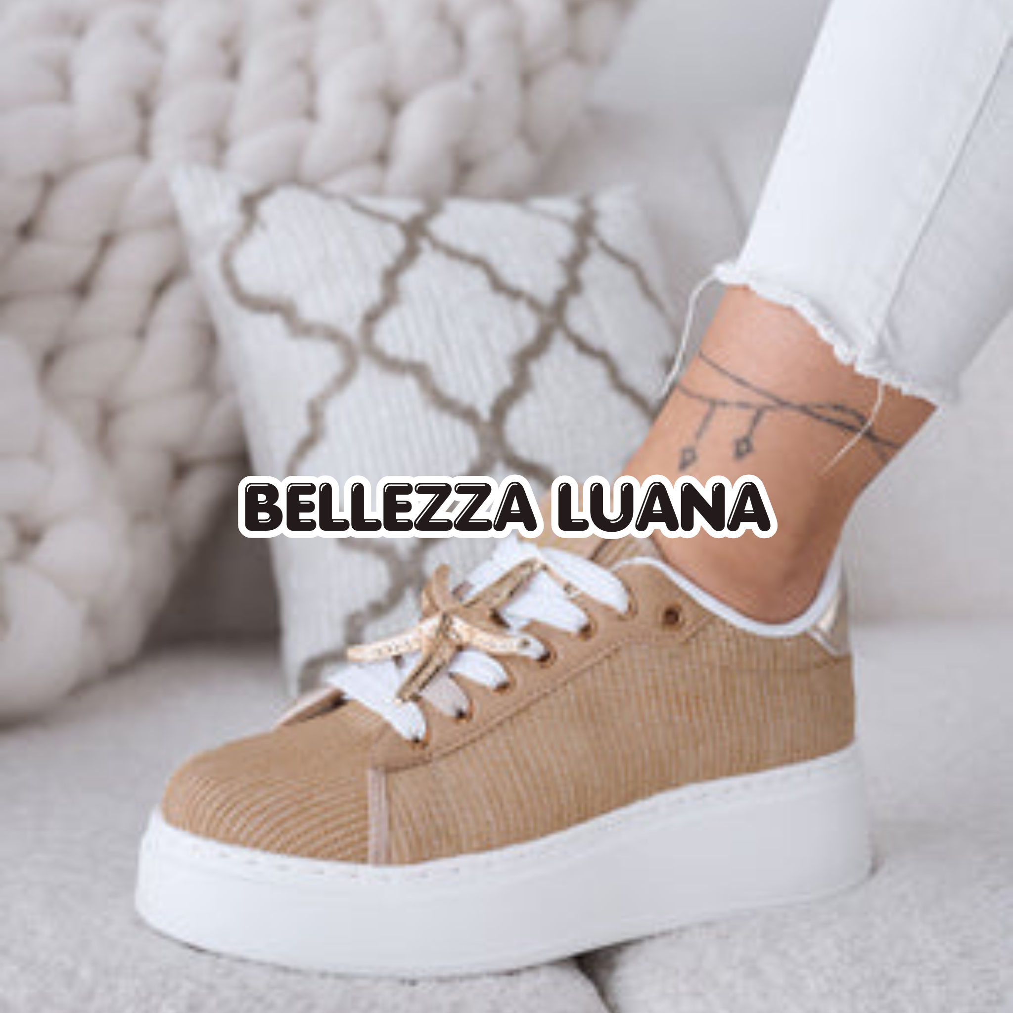 Sneakers Jamelì con Applicazioni dorate