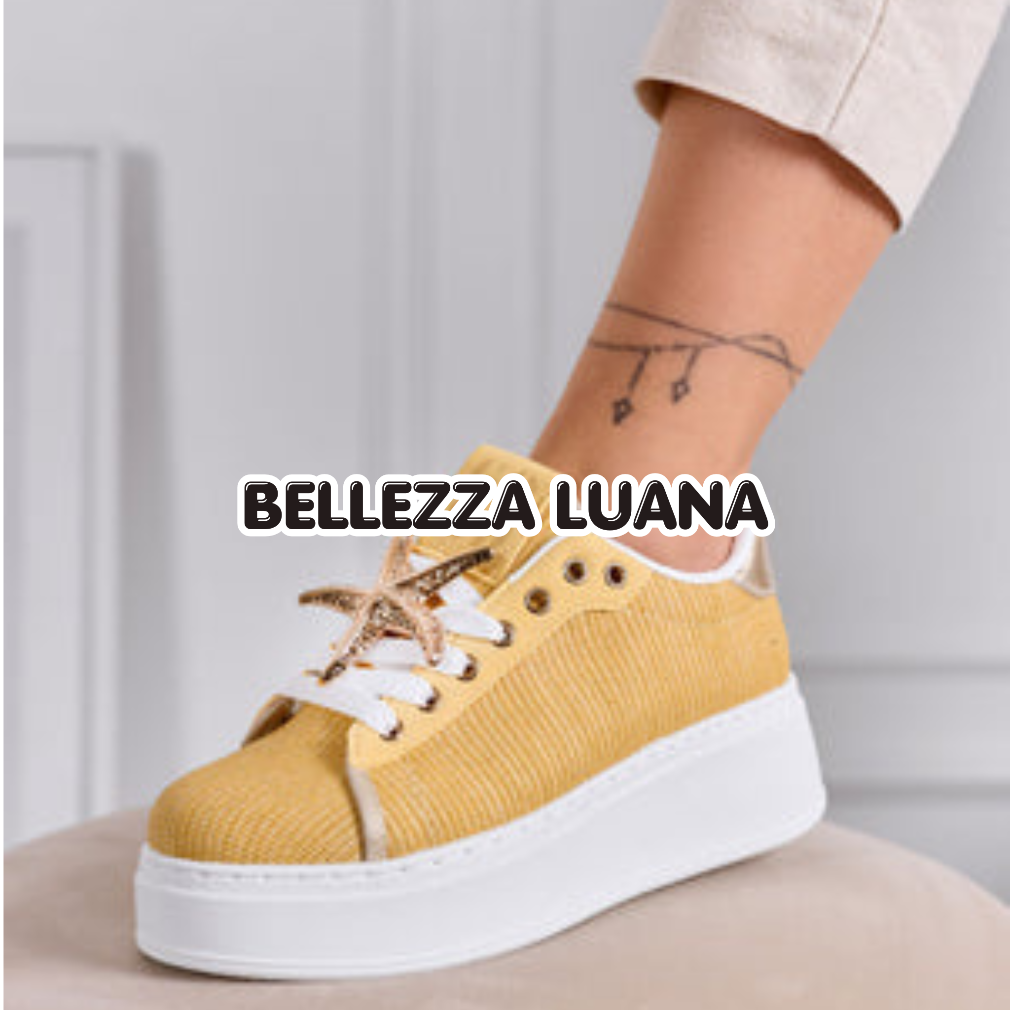 Sneakers Jamelì con Applicazioni dorate