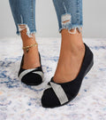 Marzia™ | Scarpe ortopediche con leggero tacco a zeppa e strass