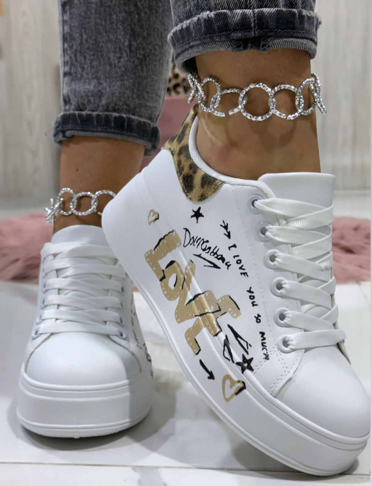 Scarpe Love Dettagli Animalier