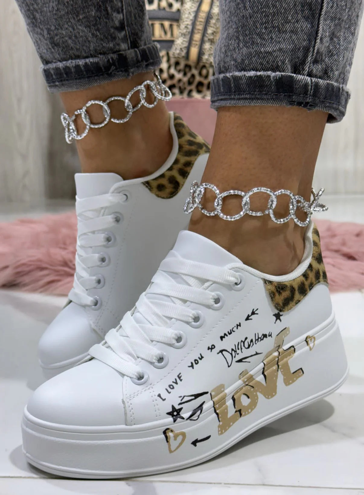 Scarpe Love Dettagli Animalier