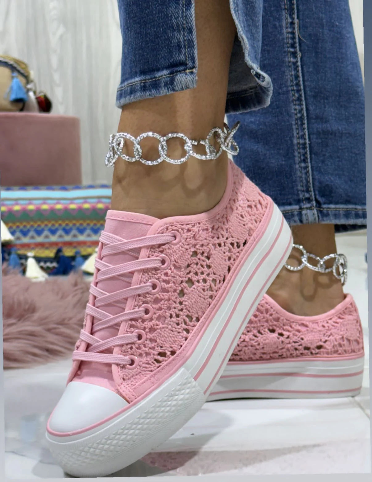 Scarpe Vanessa ricamo estivo