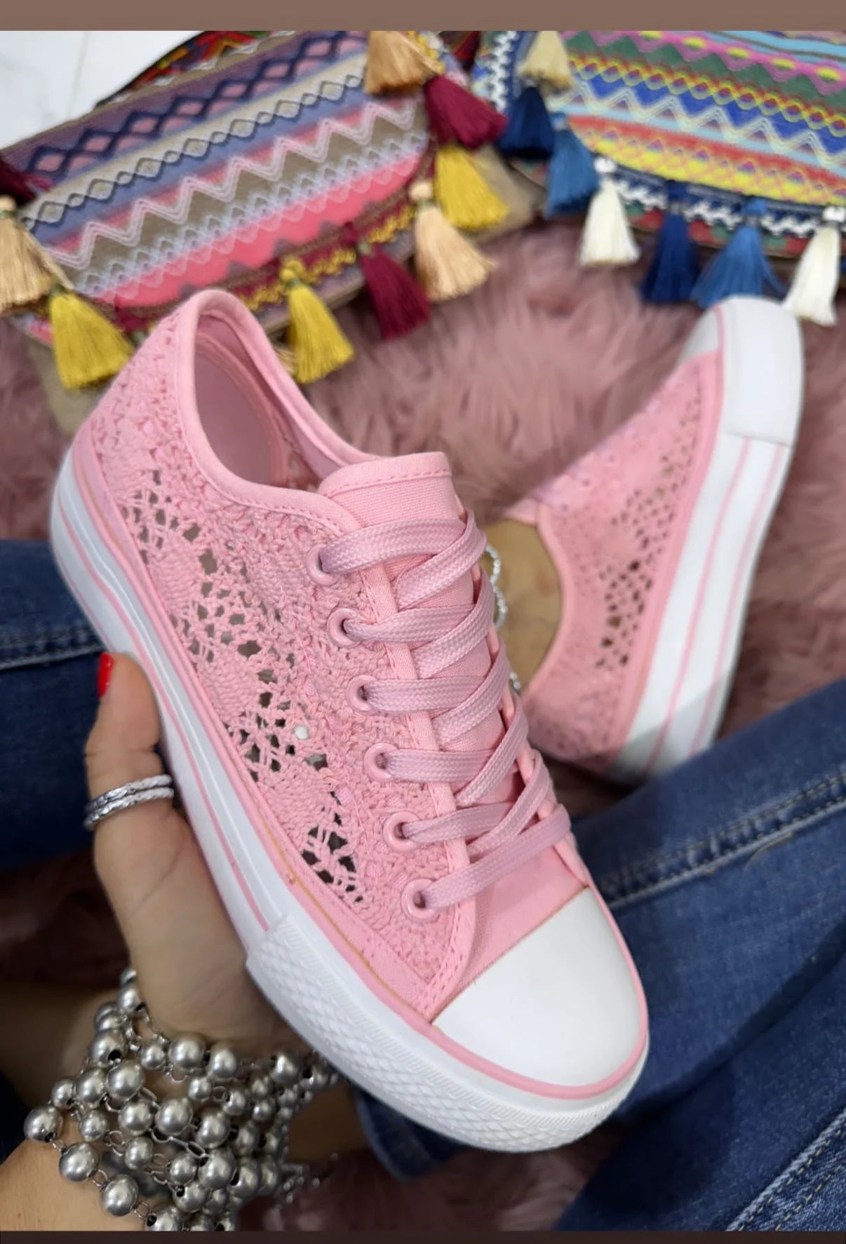 Scarpe Vanessa ricamo estivo