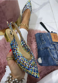 Sandali Stephany con ricami