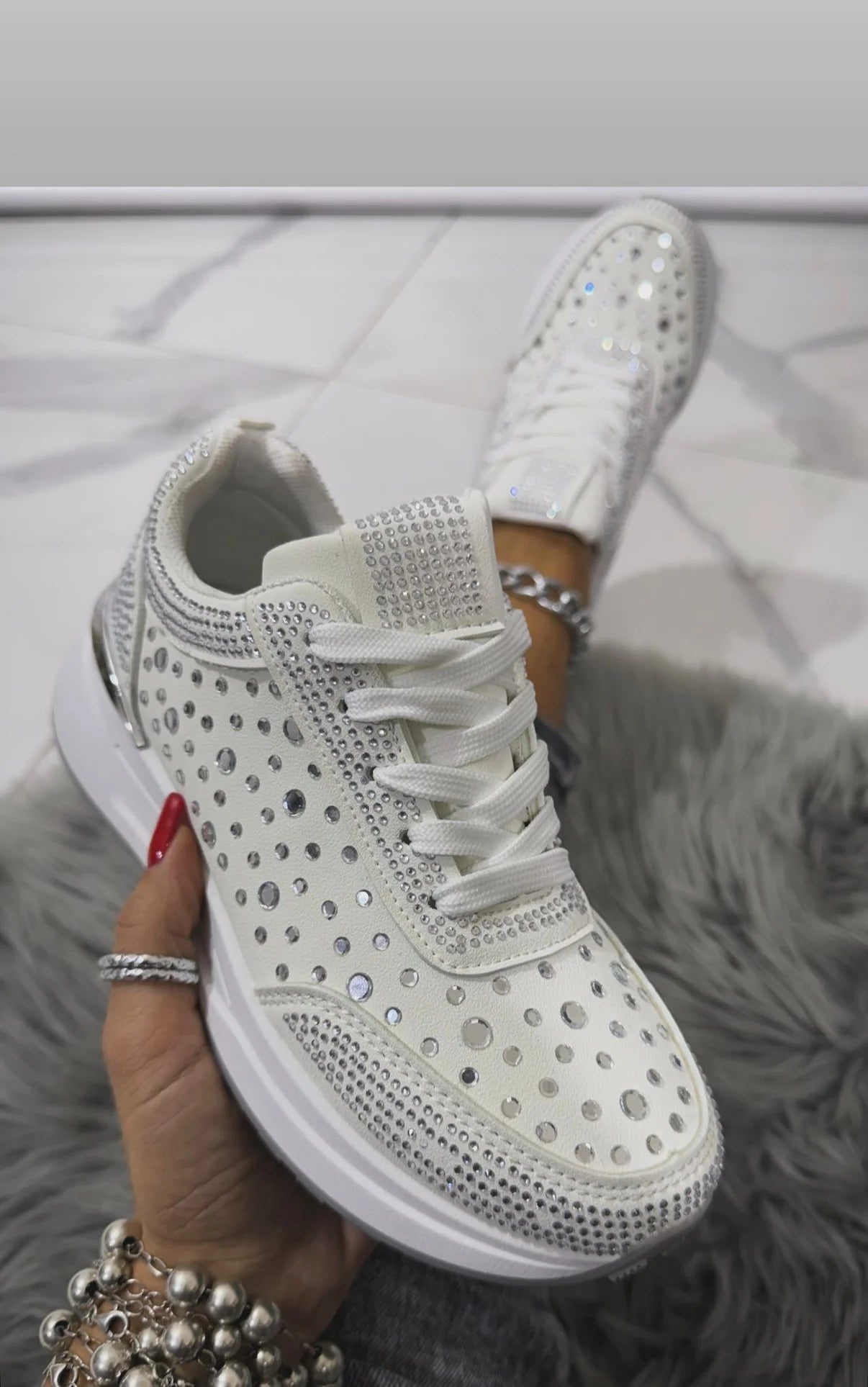 Scarpe Molly con strass