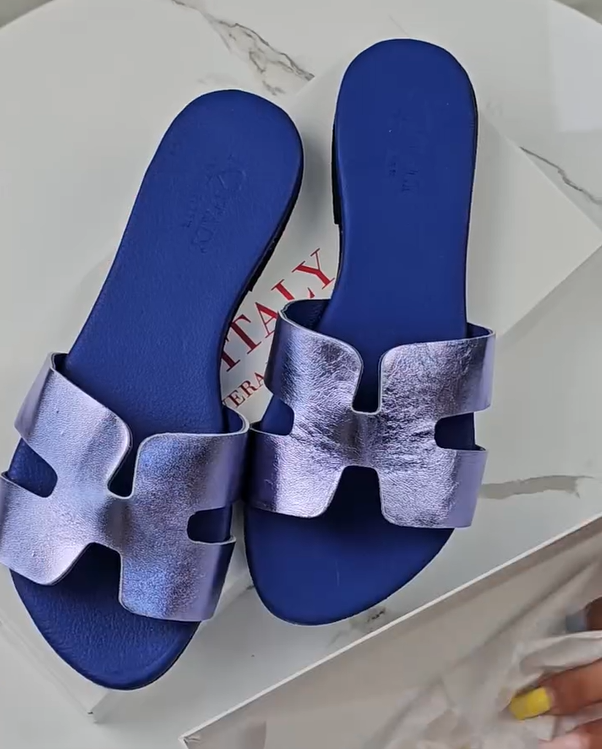 comoda ciabatta con motivo elegante - perfetta per l'estate