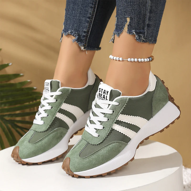 ✨Nuove scarpe casual da donna per primavera/autunno con punta tonda e suola spessa👟💥