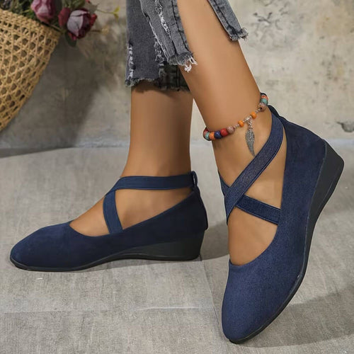 Rebecca™️ - Zeppe chiuse a ballerina comode e facili da indossare