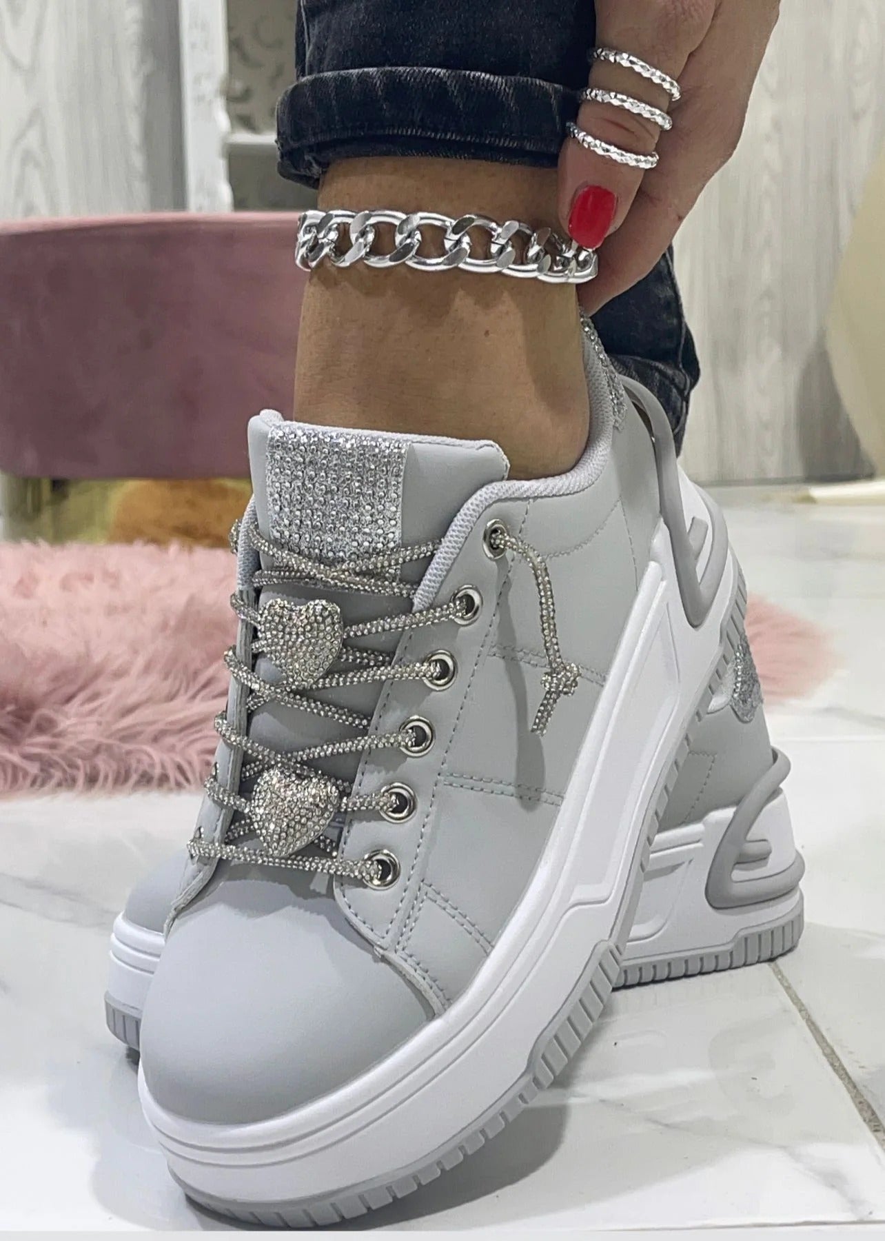 scarpe theresa laccio brillante