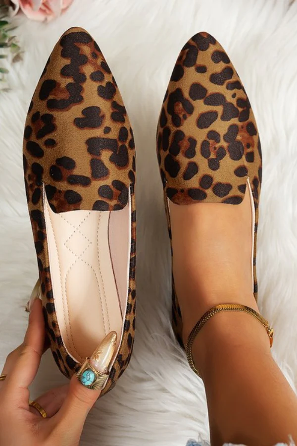 Leona – Eleganti ballerine comode con stampa leopardata