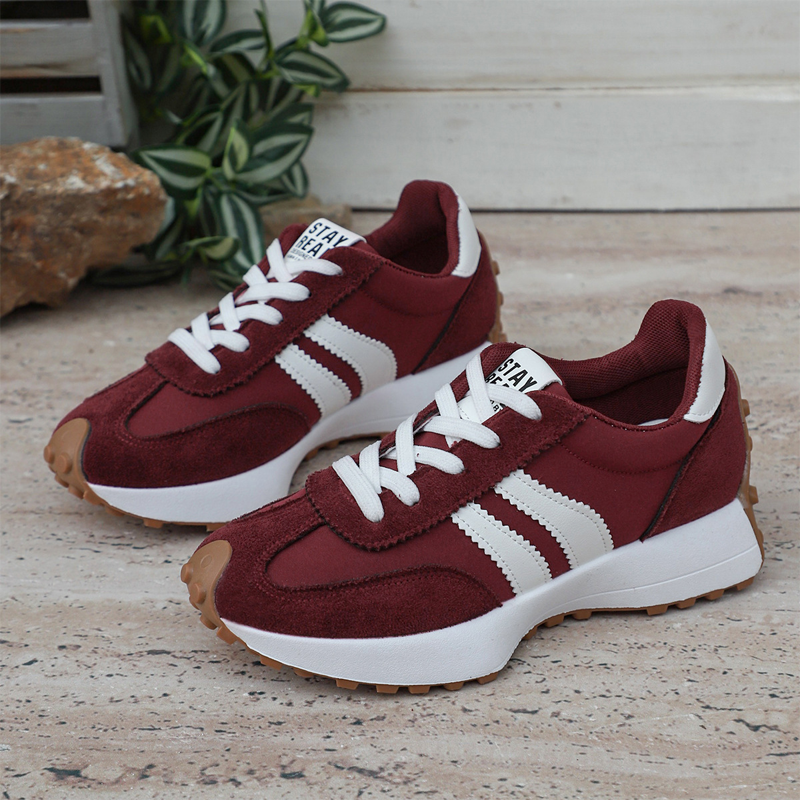 💎 Scarpe casual da donna – Sneakers robuste con plateau di 4 cm, antiscivolo e dal design retrò, disponibili in 6 colori 🥿🌈