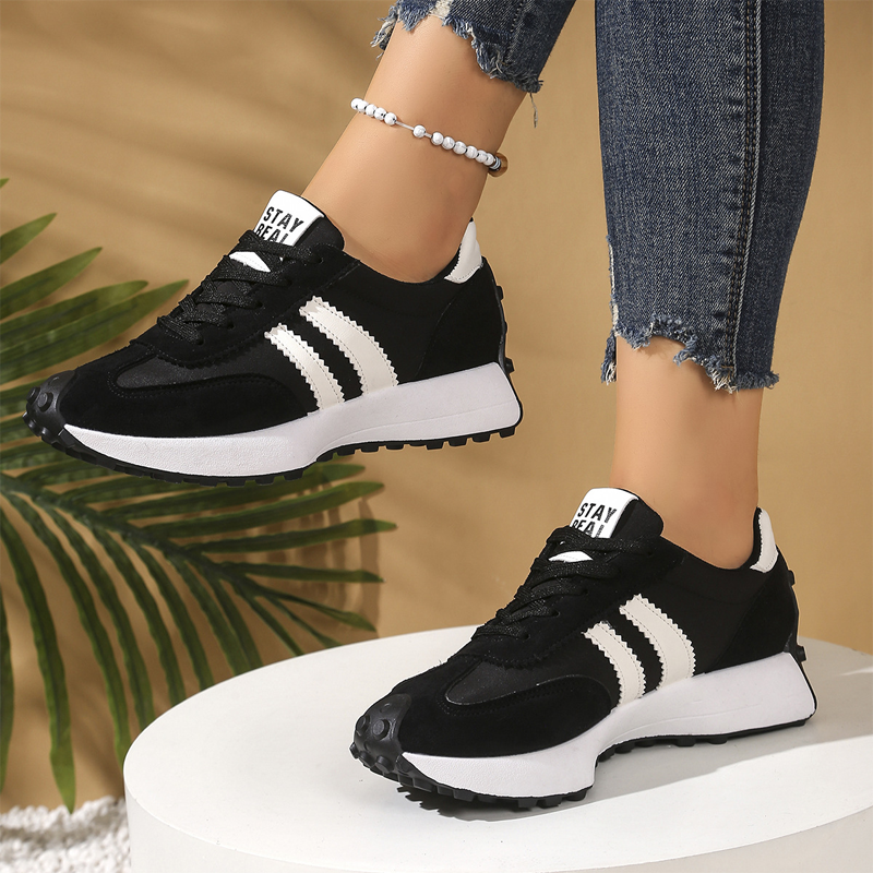 💎 Scarpe casual da donna – Sneakers robuste con plateau di 4 cm, antiscivolo e dal design retrò, disponibili in 6 colori 🥿🌈