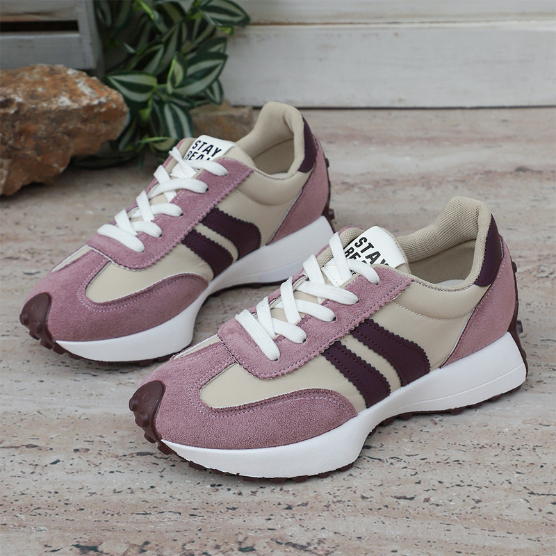 💎 Scarpe casual da donna – Sneakers robuste con plateau di 4 cm, antiscivolo e dal design retrò, disponibili in 6 colori 🥿🌈
